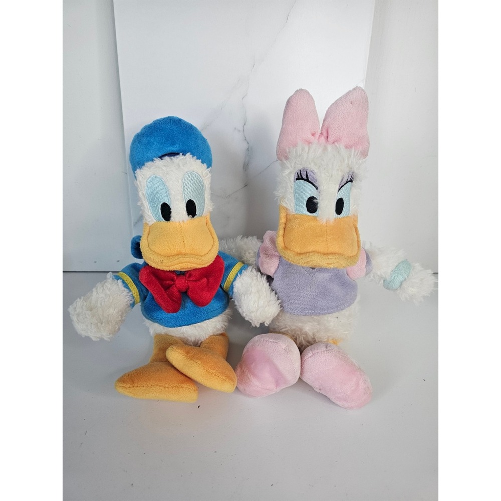 Disney Junior Clubhouse Donald Duck Daisy Duck Plush Stuffed Animals‎ Lot of 2